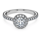 swarovski خاتم سوليتير eternity، ألماس مُصنع في المختبر إجمالي 0 8 قيراط، ذهب أبيض عيار 18 قيراط