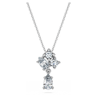 swarovski قلادة galaxy، أحجار ألماس مُصنعة في المختبر بإجمالي 1 قيراط، ذهب أبيض عيار 18