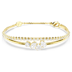 swarovski سوار mesmera، قطع متنوع، لون أبيض، لمسة نهائية من الذهب عيار 18 قيراط
