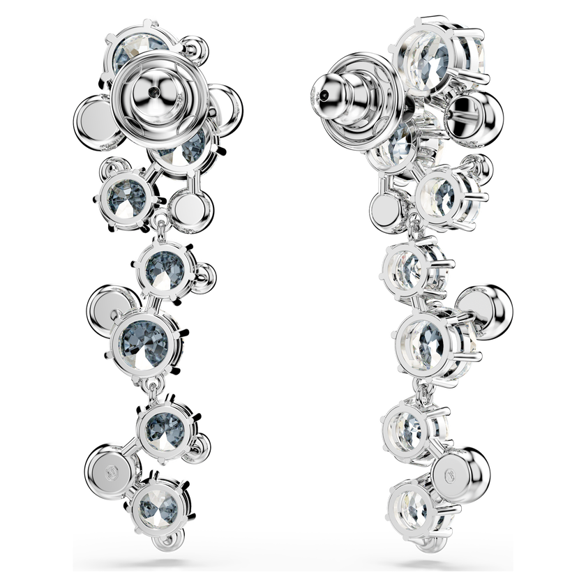 swarovski أقراط متدلية constella، قطع متنوع، لون أبيض، طلاء روديوم