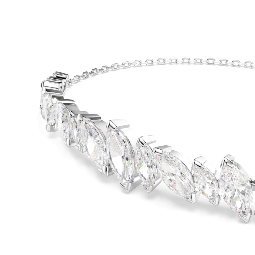 swarovski سوار mesmera، قطع ماركيز، لون أبيض، طلاء روديوم