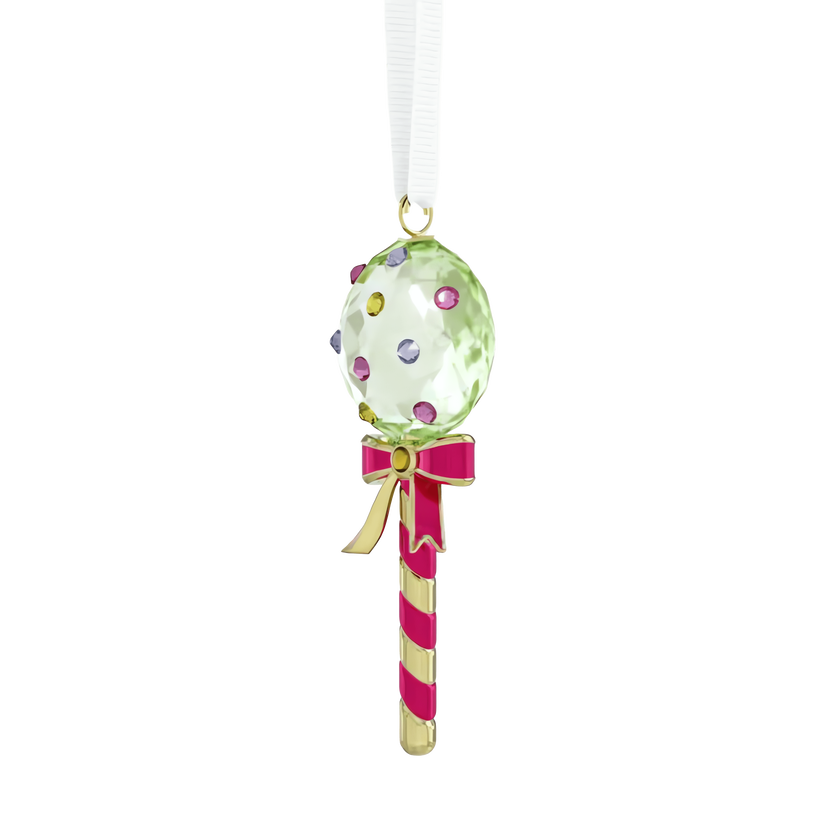 swarovski زينة شكل مصاصة holiday cheers dulcis، لون أخضر