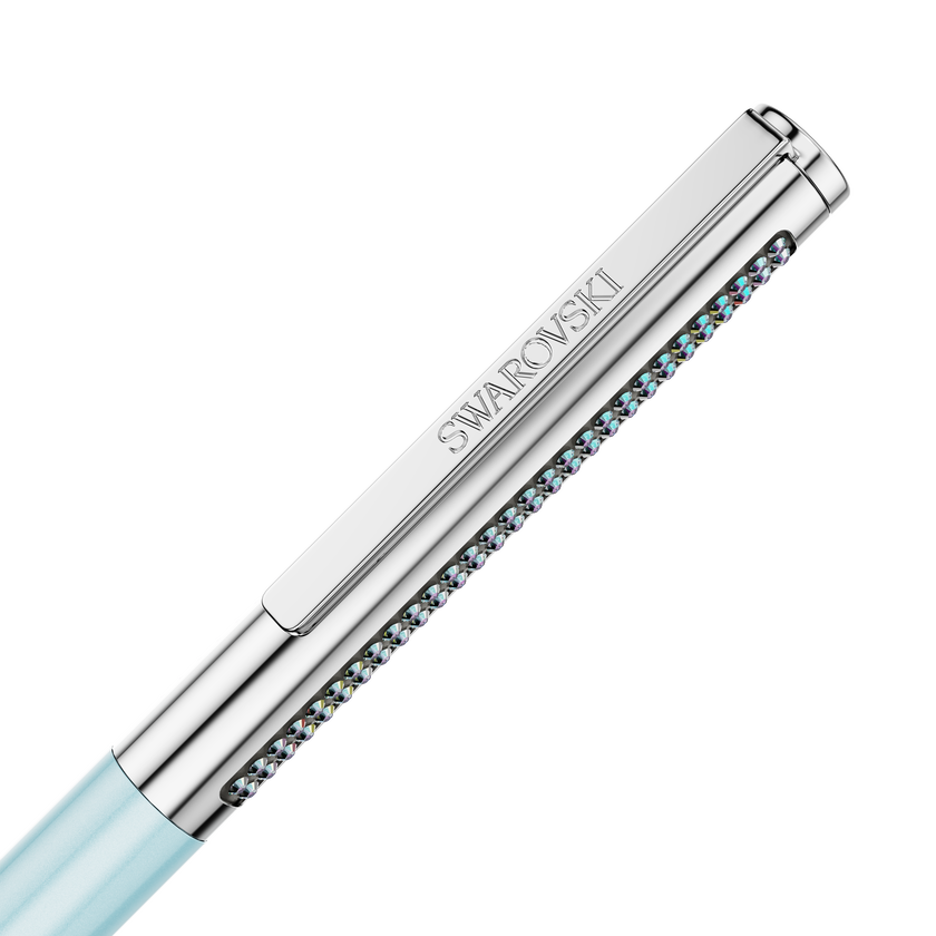 swarovski قلم حبر جاف matrix tennis، لون أزرق، طلاء كروم