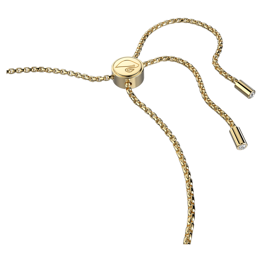 swarovski سوار lovely، على شكل قلب، لون أبيض، طلاء ذهبي