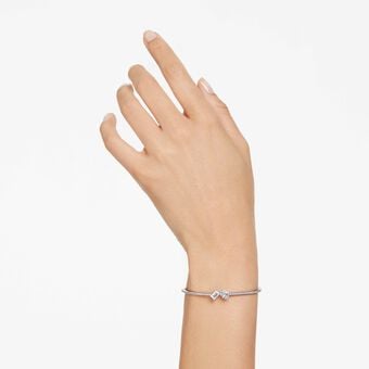 swarovski سوار mesmera ، قطع متنوع، لون أبيض، طلاء روديوم