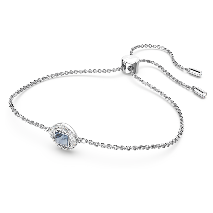 swarovski سوار angelic، قطع مربع، لون أزرق، طلاء روديوم
