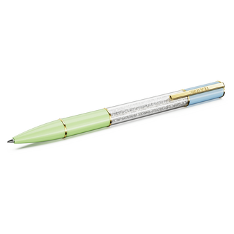 swarovski قلم crystalline lustre، ألوان متعددة، طلاء باللون الذهبي