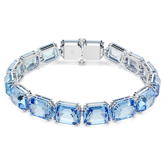swarovski سوار millenia، قطع مثمن، لون متدرج، لون أزرق، طلاء روديوم
