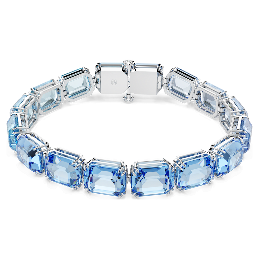 swarovski سوار millenia، قطع مثمن، لون متدرج، لون أزرق، طلاء روديوم
