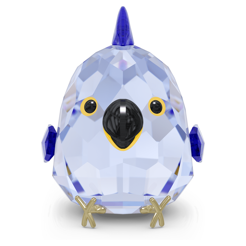 swarovski مجسم بتصميم ببغاء المكاو بلون أزرق، مجموعة all you need are birds