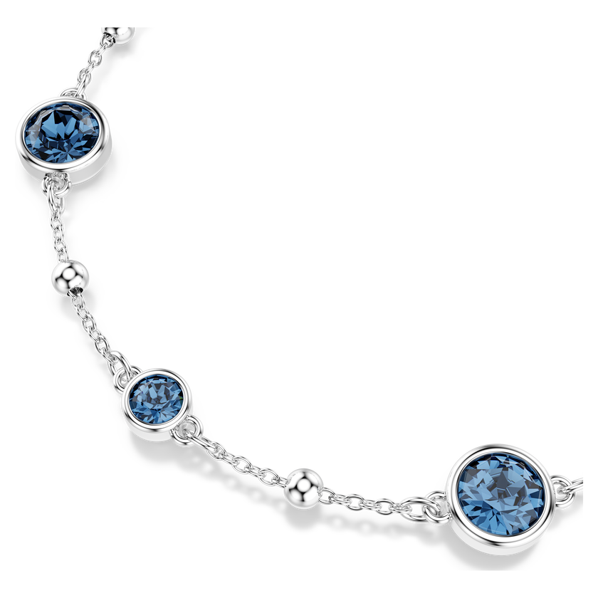 swarovski سوار imber، قطع مستدير، لون أزرق، طلاء روديوم