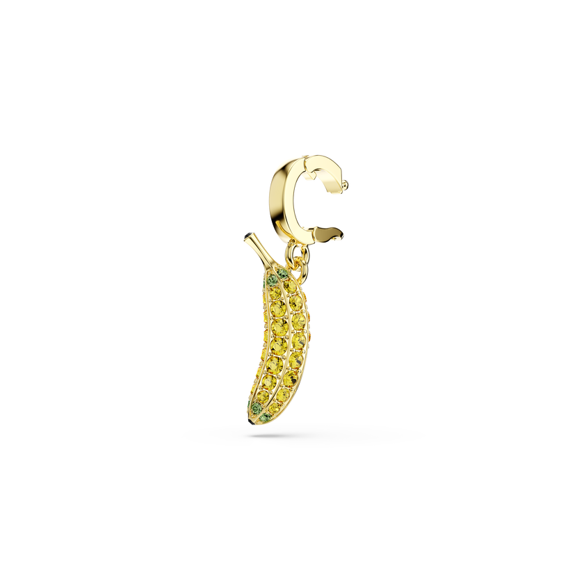 swarovski minions banana charm  pav   yellow  gold tone plated