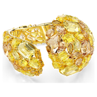 swarovski gema cuff yellow gold tone plated