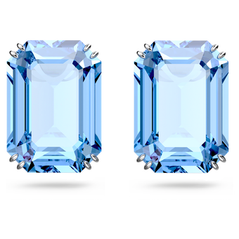 أقراط Millenia دبوسية، مزدانة بكريستالات مثمنة، لون أزرق، طلاء روديوم swarovski أقراط millenia دبوسية، مزدانة بكريستالات مثمنة، لون أزرق، طلاء روديوم