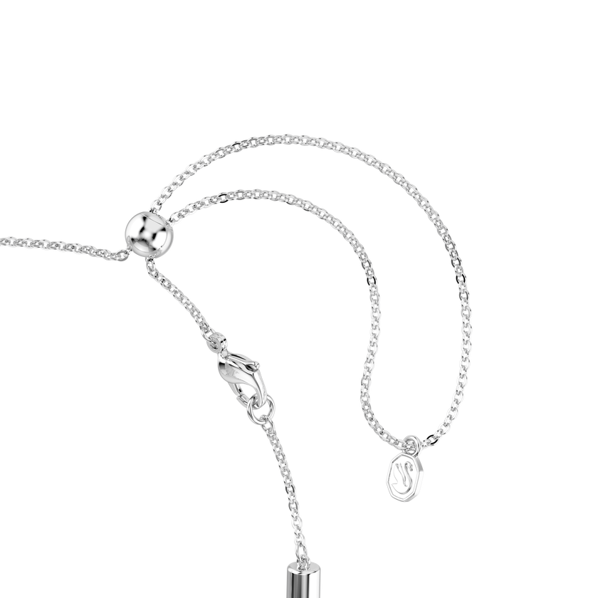 swarovski dextera necklace  round cut  white  stainless steel