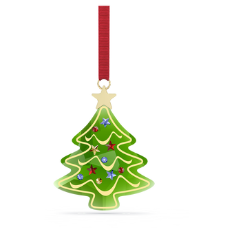 swarovski قطعة زينة holiday cheers على شكل شجرة