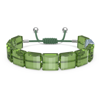 سوار Letra، مزين بعلامة السلام، لون أخضر، طلاء روديوم swarovski سوار letra، مزين بعلامة السلام، لون أخضر، طلاء روديوم