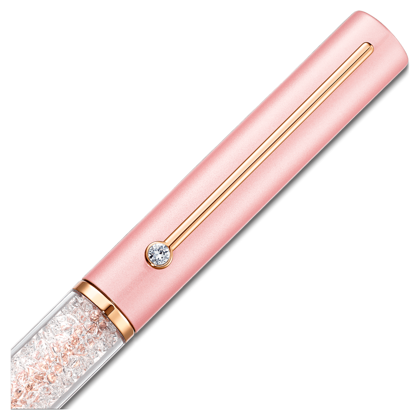 swarovski قلم حبر جاف crystalline gloss، لون وردي، طلاء ذهبي وردي