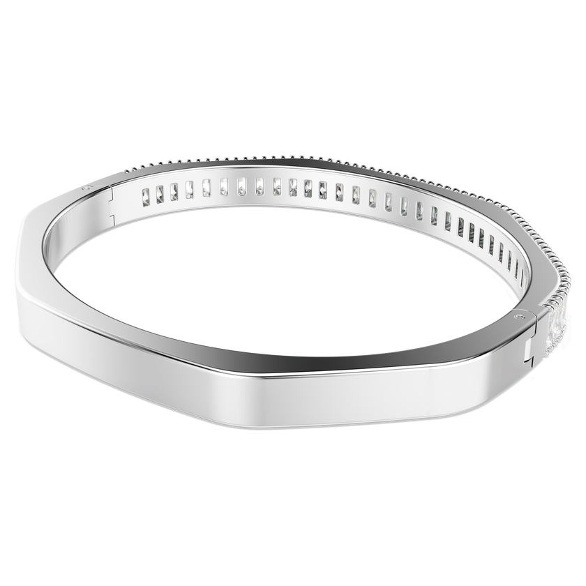 swarovski سوار matrix، قطع باغيت، لون أبيض، طلاء روديوم