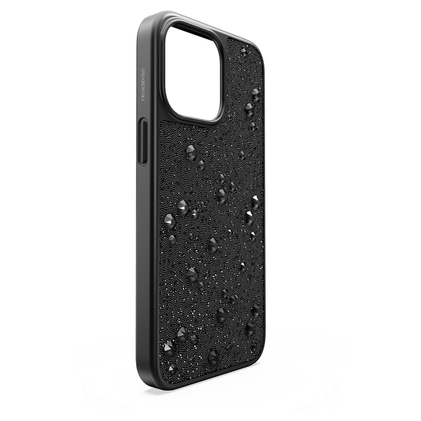 swarovski حافظة high للهاتف الذكي، iphone  15 pro max، لون أسود