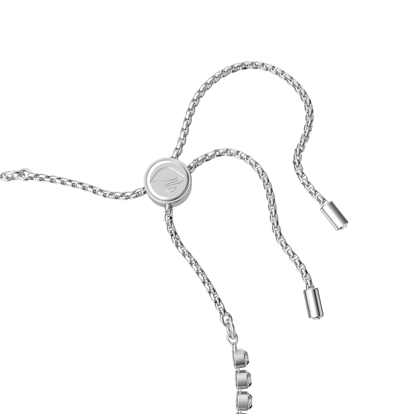 swarovski سوار subtle، على شكل يد، لون أبيض، طلاء روديوم