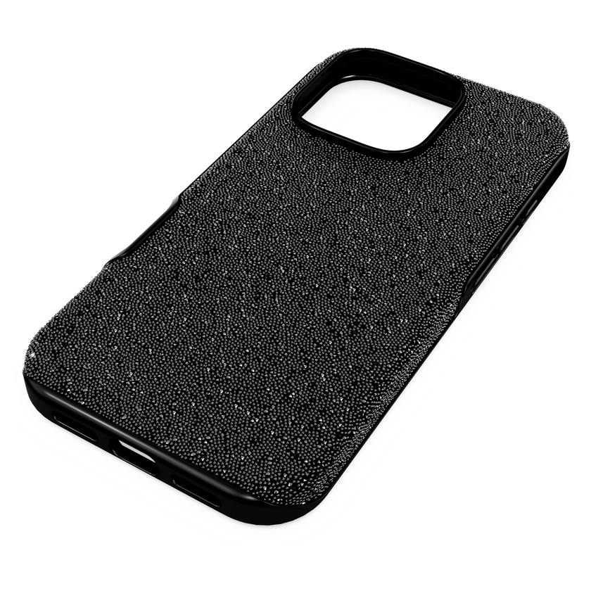 swarovski حافظة هاتف ذكي high، iphone  16 pro، لون أسود