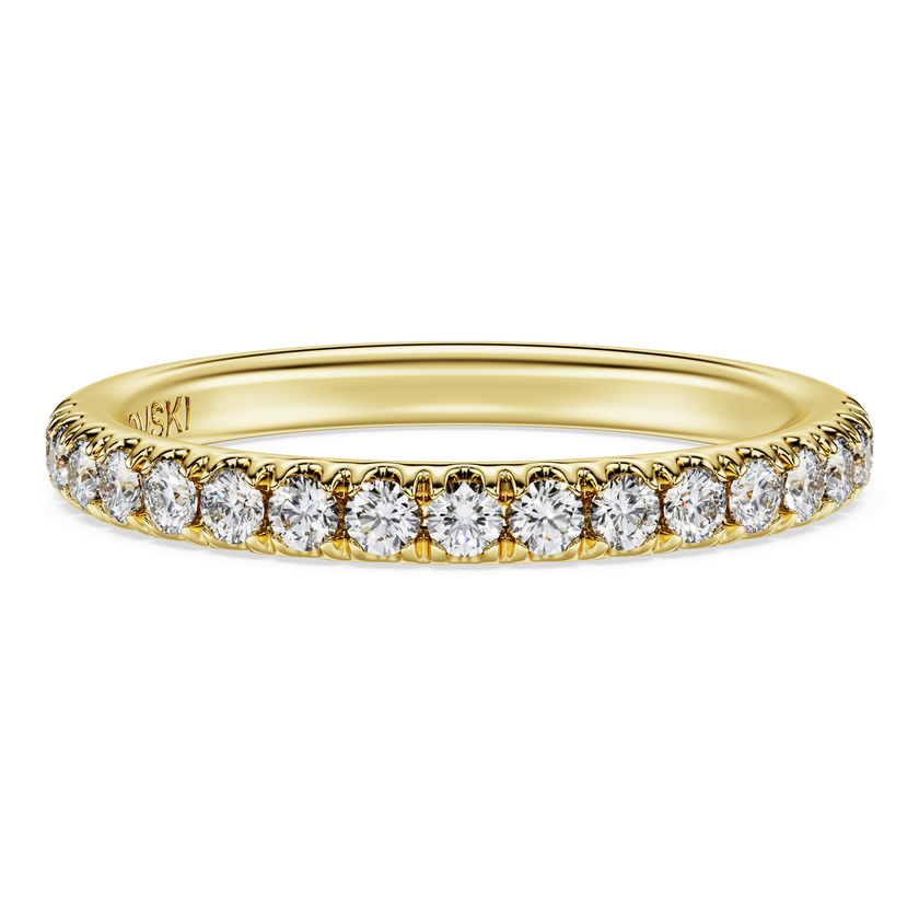 swarovski دبلة eternity، أحجار ألماس مُصنعة في المختبر بإجمالي 0 4 قيراط، ذهب أصفر عيار 18