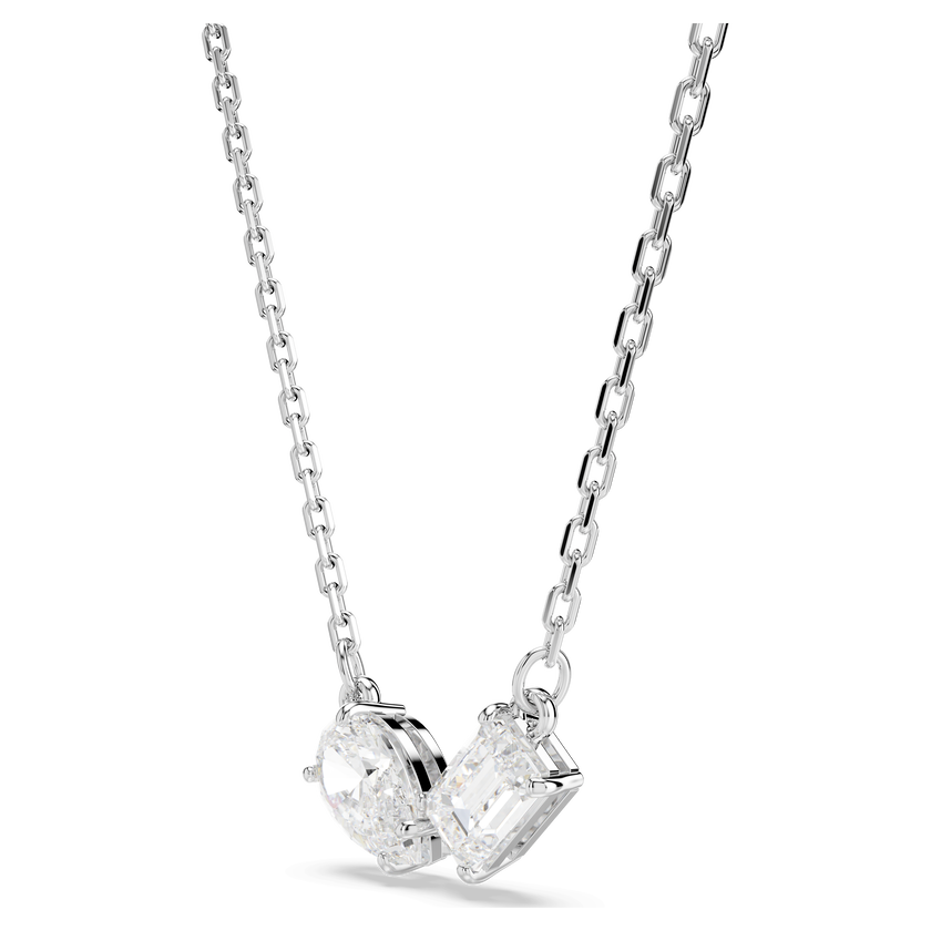 swarovski طقم mesmera، قطع متنوع، لون أبيض، طلاء روديوم