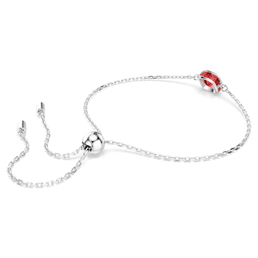 swarovski سوار birthstone، قطع مربع، july، لون أحمر، طلاء روديوم