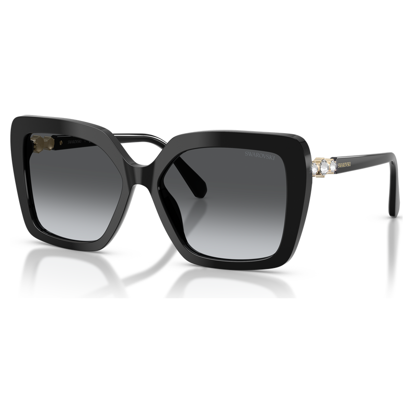 swarovski نظارة شمسية، شكل مربع، sk6049، لون بني