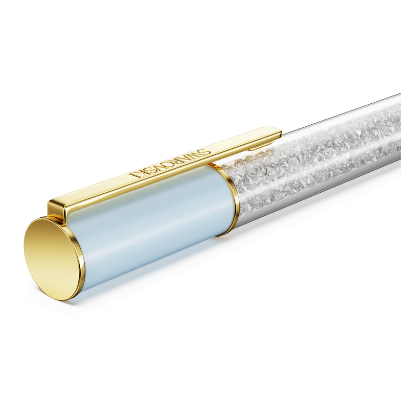 swarovski قلم crystalline lustre، ألوان متعددة، طلاء باللون الذهبي