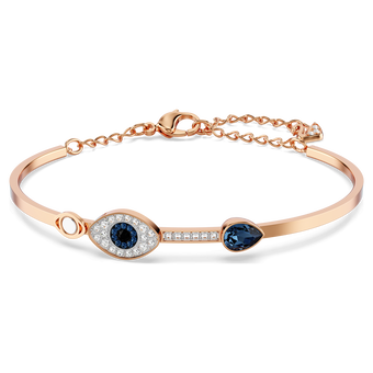 swarovski سوار symbolica، على شكل عين، لون أزرق، طلاء مختلط