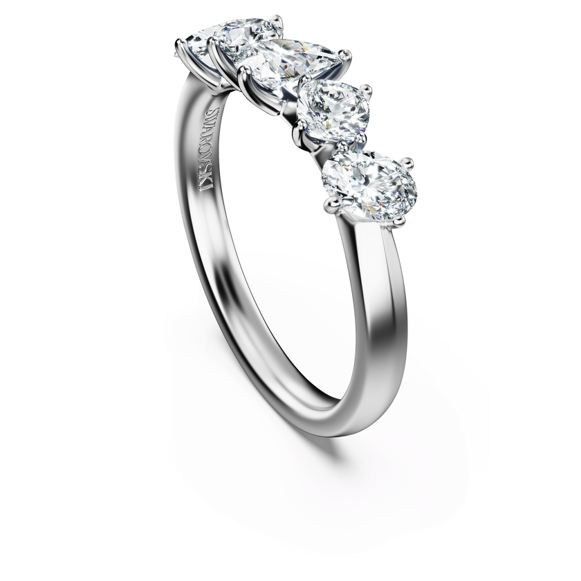 swarovski خاتم galaxy، ألماس مُصنع في المختبر إجمالي 1 قيراط، أشكال متنوعة، ذهب أبيض عيار 18 قيراط