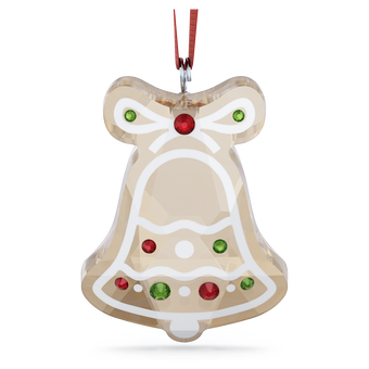 swarovski قطعة زينة holiday cheers على شكل كعكة الزنجبيل بتصميم جرس