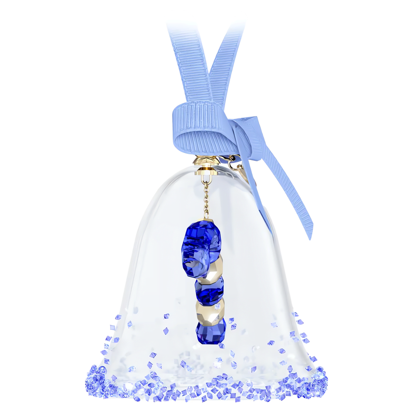 swarovski قطعة زينة holiday cheers على شكل جرس به مجسم حلوى، لون أزرق