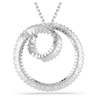 swarovski matrix pendant baguette cut white rhodium plated