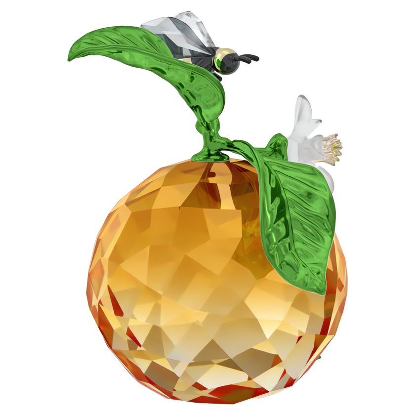swarovski قطعة زينة على شكل ثمرة كليمنتين ونحلة من مجموعة idyllia