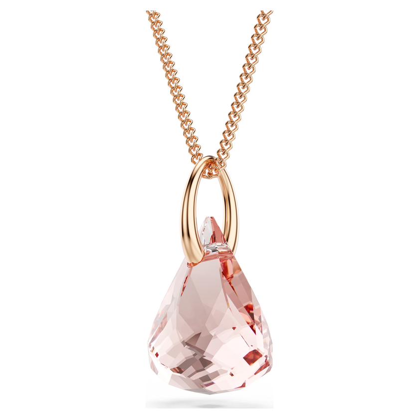 swarovski قلادة متدلية lunar، لمسة نهائية من الذهب الوردي عيار 18 قيراط