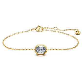 swarovski سوار octagon، ألماس مُصنع في المختبر إجمالي 0 5 قيراط، شكل مثمن، ذهب أصفر عيار 18 قيراط