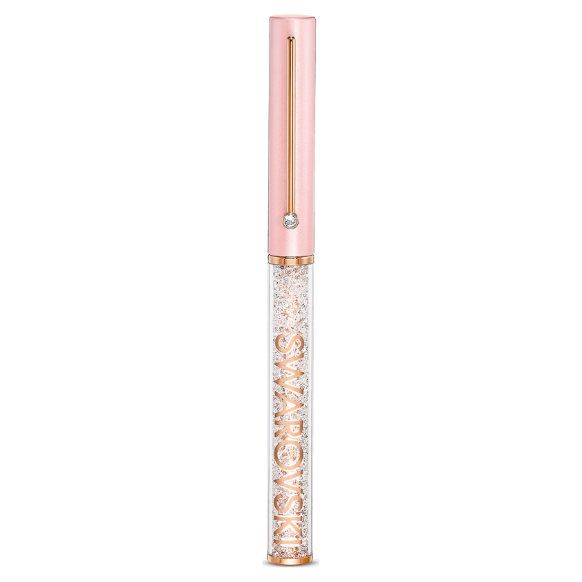 swarovski قلم حبر جاف crystalline gloss، لون وردي، طلاء ذهبي وردي