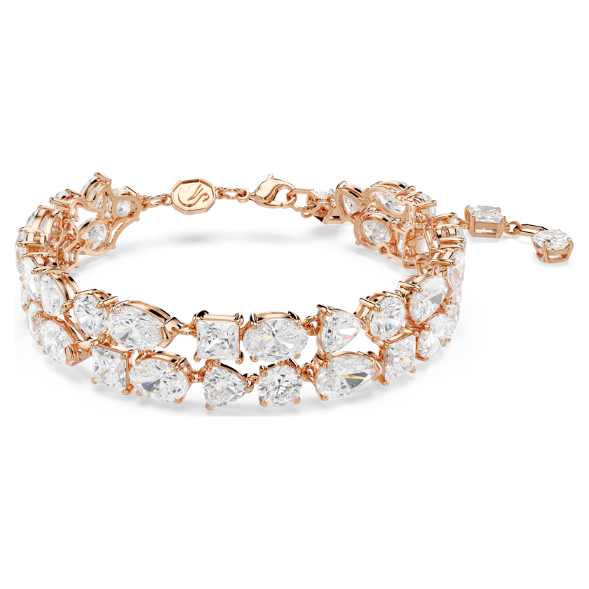 swarovski سوار mesmera، قطع متنوع، لون أبيض، طلاء ذهبي