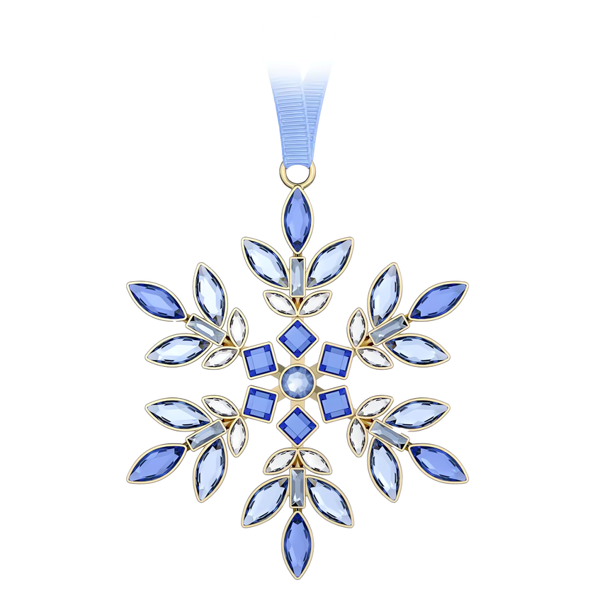 swarovski قطعة زينة للأعياد، عائلة gema، لون أزرق