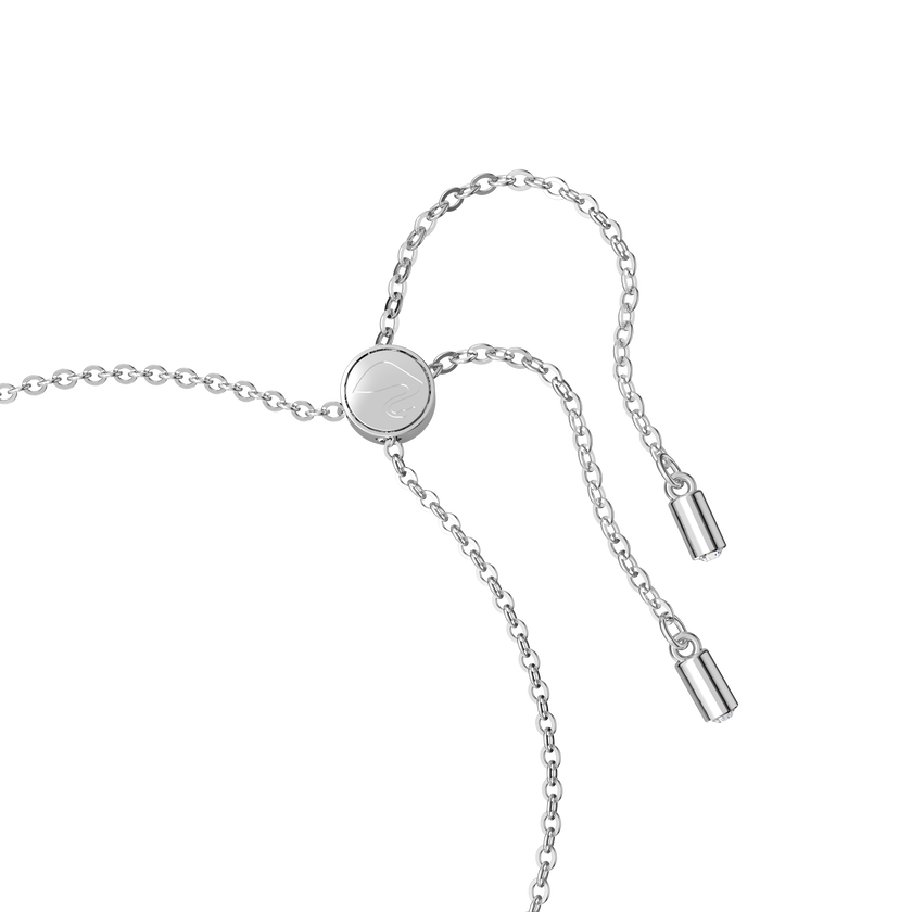 swarovski سوار tough، على شكل زهرة، لون أبيض، لمسة نهائية من معادن مختلطة