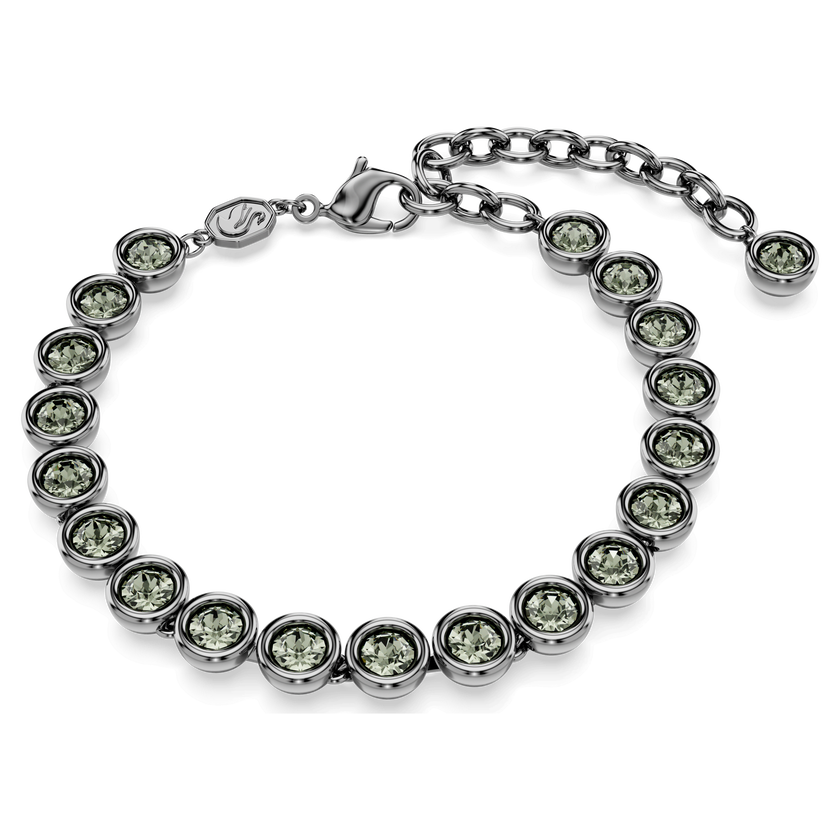 swarovski سوار imber، قطع مُستدير، لون أسود، طلاء روثينيوم