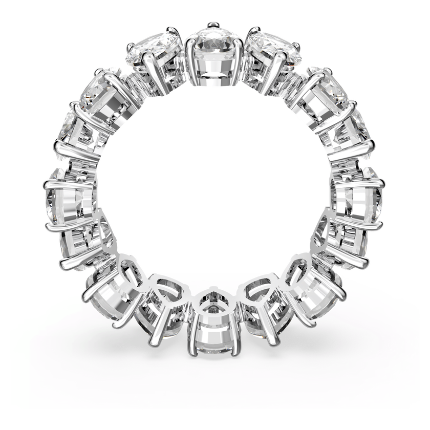 swarovski خاتم matrix vittore، قطع على شكل قطرة، لون أبيض، طلاء روديوم