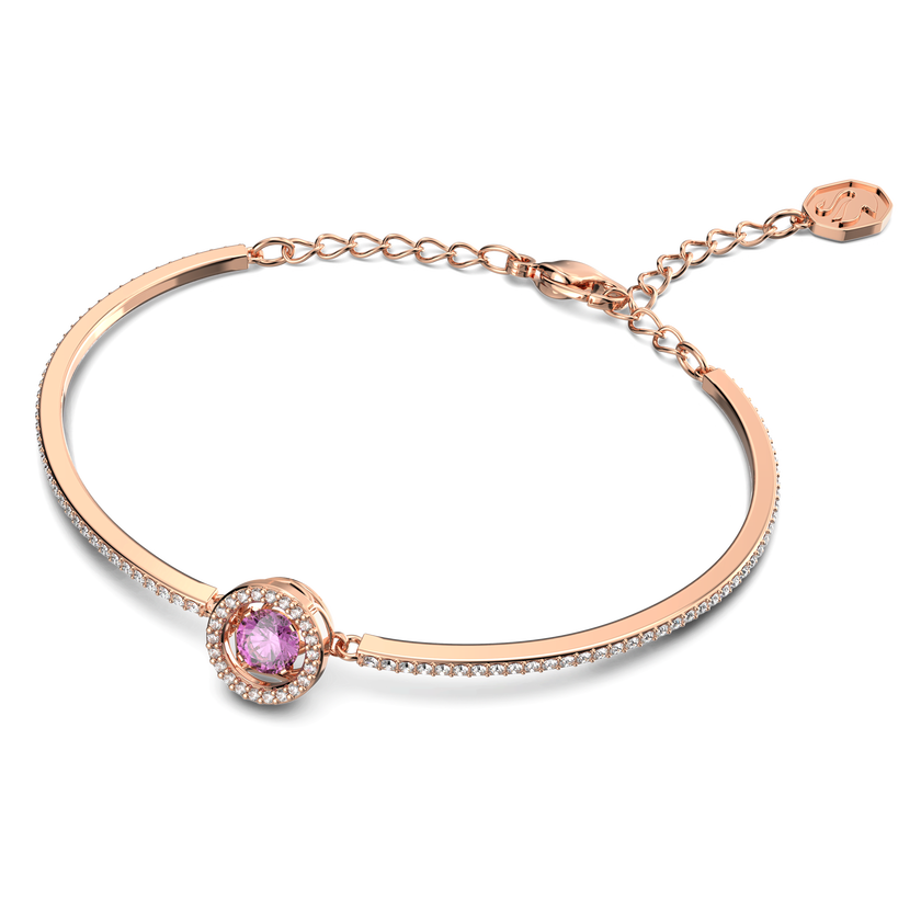 swarovski سوار sparkling dance، لون بنفسجي، طلاء ذهبي وردي