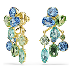 swarovski أقراط gema، قطع متنوع، ألوان متعددة، طلاء باللون الذهبي