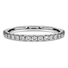 swarovski خاتم عريض eternity، ألماس مُصنع في المختبر إجمالي 0 4 قيراط، شكل دائري، فضة استرليني