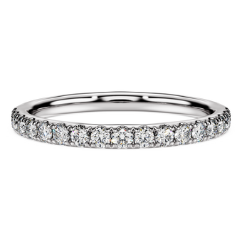 swarovski خاتم عريض eternity، ألماس مُصنع في المختبر إجمالي 0 4 قيراط، شكل دائري، فضة استرليني