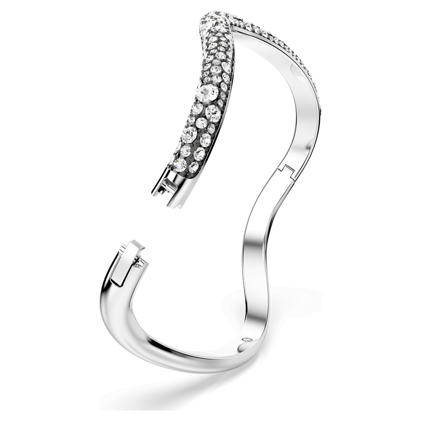 swarovski سوار sublima، قطع مستدير، لون أبيض، طلاء روديوم